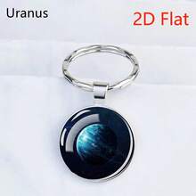 1 cái 8 hành tinh thiên hà mặt trăng sao pha lê thủy tinh móc khóa mặt dây chuyền quà tặng lưu niệm phụ kiện halloween ngày nhà giáo túi dây đeo có giá đỡ chứng minh thư phụ kiện xe hơi túi quyến rũ xe hơi giáng sinh bạn bè chị em ý tưởng quà tặng - Vũ trụ Hành tinh-2D - Xem 21