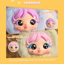 Caja ciega de peluche de conejo lindo, con estilos diversos, adecuado como regalo de cumpleaños, regalo sorpresa, Día de San Valentín, regalo universal para fiestas, material ABS (duro) en la cara interior, sin relleno