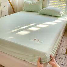 Fitted Sheets - Algodón lavado-verde claro - Ver 6