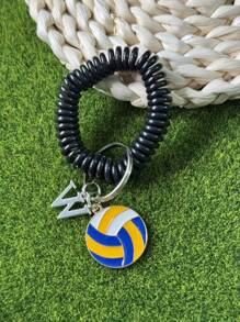 个性化排球钥匙扣礼品，送给段街运动员的礼物，感恩节和圣诞节礼物 - 黃色 - 查看 124