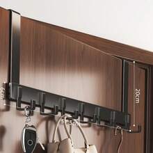 خطاطيف الباب بدون ثقب جديدة، شماعات للتعليق على الباب، رفوف تعليق الملابس المثبتة على الباب، ضرورية لتعليق الملابس. مثالية لتخزين وتنظيم غرفة النوم. - متعدد الألوان - مشاهدة 12