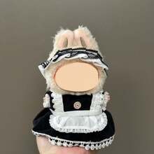 Ținută pentru păpușă de 17 cm - fustă, salopetă cu funde, haine pentru Labubu