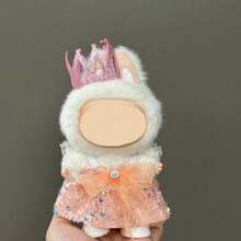 17cm Doll Clothes Outfit Set, Including Crown And Dress, For Labubu