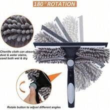 Telescopic Extendable Window Cleaner Equipment Glass Cleaning 4.5m Squeegee UK - Grey - View 7