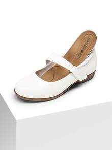 Women's Flats Arch Support Comfortable Casual Ballet Mary Business Office For Women Dressy And Work Ankle Strap Dress Flats Shoes - White - View 8