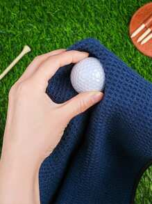 (Text cu model personalizat) Prosop sport de golf Prosop sport imprimat cu nasturi pentru alpinism Prosop sport ultrafin din fibră portabilă cu tijă de ștergere Prosop de yoga Prosop de golf cu pliere triplă