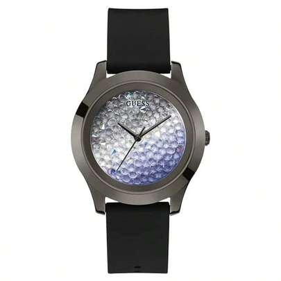  Guess Women's Quartz Watch, Stainless Steel Case, Leather Strap, Quartz Mechanical Waterproof, Suitable For Daily Gatherings And Other Occasions W1223L4