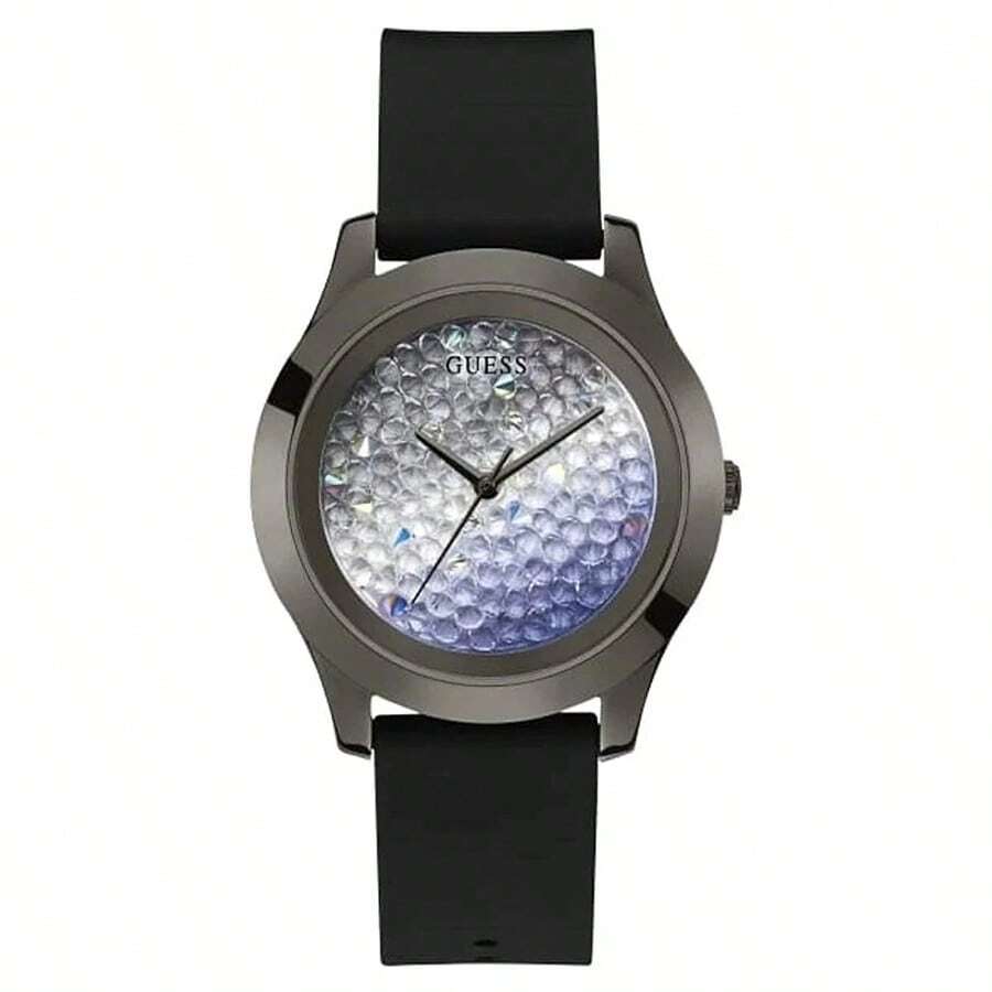 Guess Women's Quartz Watch, Stainless Steel Case, Leather Strap, Quartz Mechanical Waterproof, Suitable For Daily Gatherings And Other Occasions W1223L4 - Blue - View 1