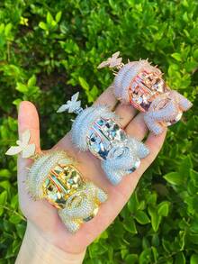 DUBSS 1 Piece Iced Out Jesus Dove Bail Necklace Pendant For Men Plated 5A Cubic Zirconia Hip Hop Jewelry - Portrait - View 7