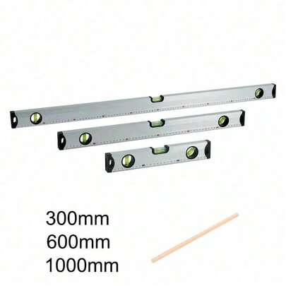 MAGNETIC 3 PIECE BUILDERS BUILDING SPIRIT LEVEL SET - 300, 600, 1000mm