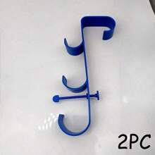 1/2 pièces, Crochets de piscine pour pôles - Porte-pôle de piscine réglable à 3 crochets pour accessoires de piscine hors sol, support de skimmer et d'outil de nettoyage pour l'entretien de la piscine hors sol, articles de plage essentiels, accessoires de plage, flotteur de piscine