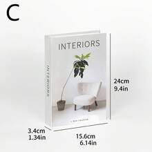 1pc/4pcs Modern Decorative Fake Books, Home Decor Book Props, Faux English Books