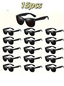 1副/10副/12副/15副/20副/50副 男女通用 Y2K 方形休闲复古沙滩时尚眼镜，适合日常佩戴，四季皆宜 - 多色 - 查看 8