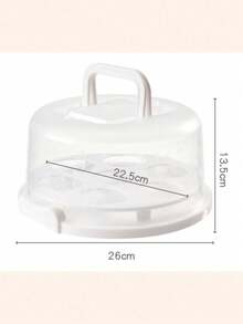 1 pieza Caja portátil para tartas y cupcakes con tapa y asas, contenedor de almacenamiento de tartas para bodas, cumpleaños, Navidad, hornear, fiestas