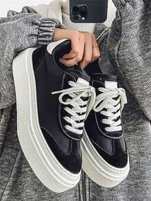 Pantofi de pânză pentru bărbați, adidași cu talpă groasă, pantofi casual respirabili, marcă, primăvară/vară