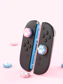 GeekShare 不对称猫爪（粉色和蓝色）模拟摇杆帽（适用于 2 个） - 彩色 - 查看 1