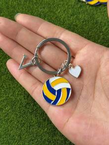个性化排球钥匙扣礼品，送给段街运动员的礼物，感恩节和圣诞节礼物 - 黃色 - 查看 127