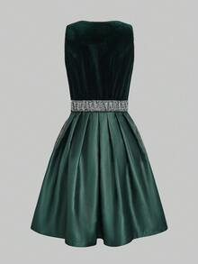 ii 2 Pieces Set Dirndl Dress Women Oktoberfest Carnival Costume Accessories With Apron, Halloween