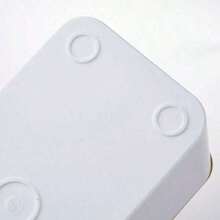 QINBEIYOU 1pc Large Size Cable Management Box - Wooden Style Cable Storage Box Suitable For TV Cords, Computer Cables, USB Hubs And Power Cords Under Office Desk - Made Of ABS Plastic