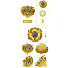 BX Evolution Gold BX00-03, Spinning Top Metal Fightting With Launcher Set - Black - View 5