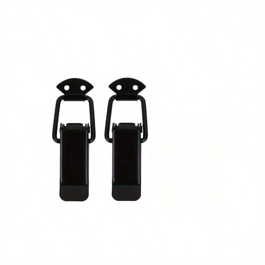 1 pieza Accesorio de clip para parachoques de automóvil, kit de clip de bloqueo de labio de parachoques delantero y trasero de fibra de carbono para automóvil y camión - Negro S - Ver 1