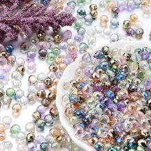 50颗9x8毫米璀璨交响乐彩色切割闪亮玻璃水滴草莓珠，适用于窗户装饰、悬挂装饰、人造水晶玻璃珠——珠宝制作DIY珠子和珠子组合，适合制作独特的手链、耳环、水晶手机壳、发饰、吊坠、服装装饰和工艺品——是创意项目和时尚配饰的理想之选 - 水滴珠 - 查看 2