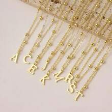 Personalized Initial Necklace For Women, Dainty A-Z Pendant Charm - I - View 4