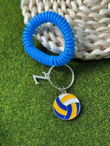 个性化排球钥匙扣礼品，送给段街运动员的礼物，感恩节和圣诞节礼物 - 黃色 - 查看 140