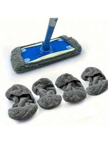 3pcs/5pcs/1pc Ultra-Microfiber Flat Mop Pads, Reusable Wet Mop Replacement Pads, Dry Mop Pads, Suitable For Hardwood Floor Cleaning Ultra-Microfiber Wet Mop Pads, (Mop Handle Not Included), Cleaning Supplies, Cleaning Accessories (10in*4.5in) - Multicolor - View 6