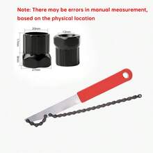 1pc Mountain Bike Cassette Flywheel Disassembly Fixed Wrench, Bicycle Chain Wrench, Cycling Repair Tool - Silver - View 8