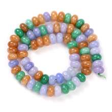 1 Strand 70pcs 8x5mm Multicolor Abacus Natural Stone Loose Spaced Beads - Olivine, Aquamarine, Tourmaline, Garnet, For Jewelry Making, Bracelets, Necklaces, Earrings DIY Fashion Accessories, Vibrant Stone Craft Supplies - Multicolor - View 16