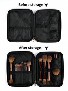 MAANGE 13/20/23/50pcs Makeup Tools Including 20 Pieces Professional Aluminum Tube Makeup Brush Set + 1 Storage Bag + 2 Pieces Air Cushion Puffs For Daily Use And Travel,Makeup Accessories Gifts For Friends ,Brush Set,Makeup Brush Kit,Make Up Brush Set,Make Up Set Complete,Makeup Brush Set,Complete Makeup Kit,Brush Kit,Brushes Makeup Set,Makeup Gift Set,Set - Chocolate Brown - View 8