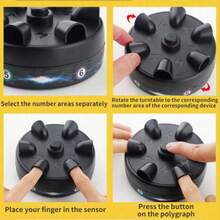 1个测谎挑战器，迷你恶作剧装置，减压手指游戏玩具，真心话大冒险派对游戏，适合各种场合和群体，为不同场景增添乐趣 - 彩色 - 查看 10