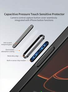 2 个智能相机快门按钮，金属导电触发键，兼容 16/16 Plus/16 Pro/16 Pro Max/17/17 Pro/17 Pro Max，防刮、耐用、不磨损（金色、银色、粉色、黑色、橙色）