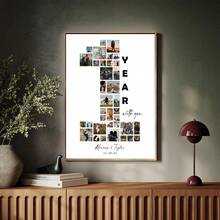 1 Tranh trang trí nhà cửa theo yêu cầu, Poster cá nhân hóa, Tranh treo tường phòng ngủ, Tranh canvas, Có thể chỉnh sửa 36 ảnh, Tranh ghép ảnh kỷ niệm 1 năm ngày cưới, Quà tặng kỷ niệm, Dành cho bạn trai, Thích hợp cho phòng tắm, nhà bếp, phòng khách, phòng ngủ, Có thể chọn khung. - Nhiều màu - Xem 11