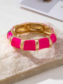 1 chiếc vòng tay thắt nút tre hình học bất đối xứng tối giản dành cho nữ, thiết kế độc đáo, nhiều màu sắc để đeo hàng ngày/lễ hội/tiệc tùng - Vòng tay tre - Xem 4