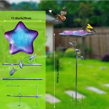 1pc Vintage Cast Iron Bird Bath & Feeder - Metal Design Easy To Clean, Stable 5-Claw Base, Ideal For Garden, Lawn & Holiday Decor, Perfect For Bird Watchers, Christmas & Garden Decoration