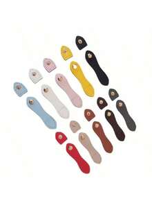 DIY Leather Craft Buttons, Foldable Sewing Accessories, Crochet/Wallet/Handbag Making, Artificial Leather Sewing Snap Buttons, Multi-Color Buttons, Suitable For Handbags And Wallets, Metal Rings - Multicolor - View 10