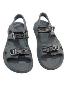 Sandalias deportivas para hombre con puntera abierta, soporte de arco ligero, para verano, al aire libre, senderismo  Playa    Hebilla    Vacaciones    Verano - Gris Claro - Ver 1