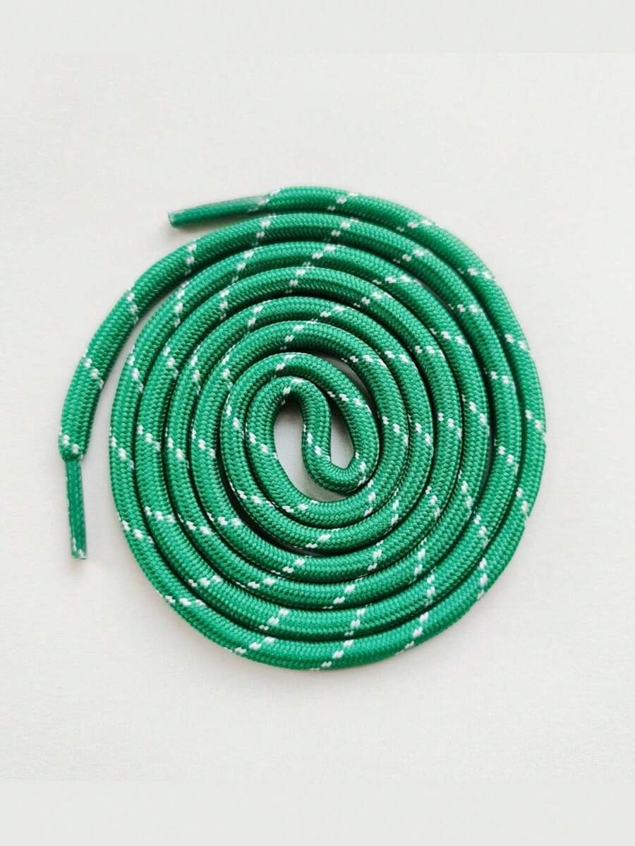 1 Pair Green Geometric Pattern Casual Beach Polyester Rope Sandals, Suitable For Outdoor All Seasons - Green - View 1