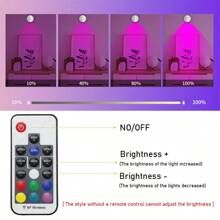 1 Stück Fernbedienung aufladbare Scheinwerfer, 7 Farben RGB Wandleuchte, Foto Wand Atmosphäre Beleuchtung, kein Verkabeln, kein Bohren, keine Installation, kabellose Hintergrundbeleuchtung für Zuhause