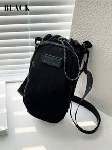 1PC Multi-Color Choice Travel Crossbody Water Bottle Bag - Polyester, Portable With Adjustable Shoulder Strap, Fits Cup And Cell Phone, Great For Hiking And Outdoor Adventures, Hiking Accessories