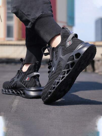 Men's Steel Toe Work Safety Shoes Proof Anti-Skid Work Boots Lightweight EVA Sole Breathable Industrial Construction Work Sneakers Gardening,Warehouse,Daily Repairs Work Trainer Safety Trainer Work Sneakers Outdoor Work, Hiking, Hiking Shoes, Puncture And Smash Resistant, Construction Work And Daily Wear Steel Toe Cap Boots