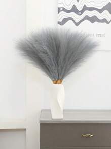 10/20/30 件人造蒲苇，波西米亚风装饰蒲苇，花瓶填充物现代家居装饰假植物，婚礼装饰，花园装饰，春季装饰，房间装饰 - 淺灰色 - 查看 3