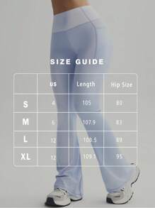 FWH 复古时尚的轮廓，低调的塑形，腿部拉长魔法，隐藏式口袋保持流畅的线条，从权力会议到日落瑜伽课程，#RetroGlam #OfficeToOm #SustainableLuxury，设计师阔腿瑜伽裤，复古运动裤，提臀喇叭裤，优雅实用的阔腿设计，复古风格的喇叭瑜伽裤 - 紫色 - 查看 3