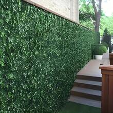 Artificial Ivy Privacy Fence Wall Screen, UV Resistant, Green Background, Leafy Tree Lattice Panel, Made Of Plastic, For Patio, Balcony, Garden, Backyard, Indoor Outdoor Green Wall Decoration