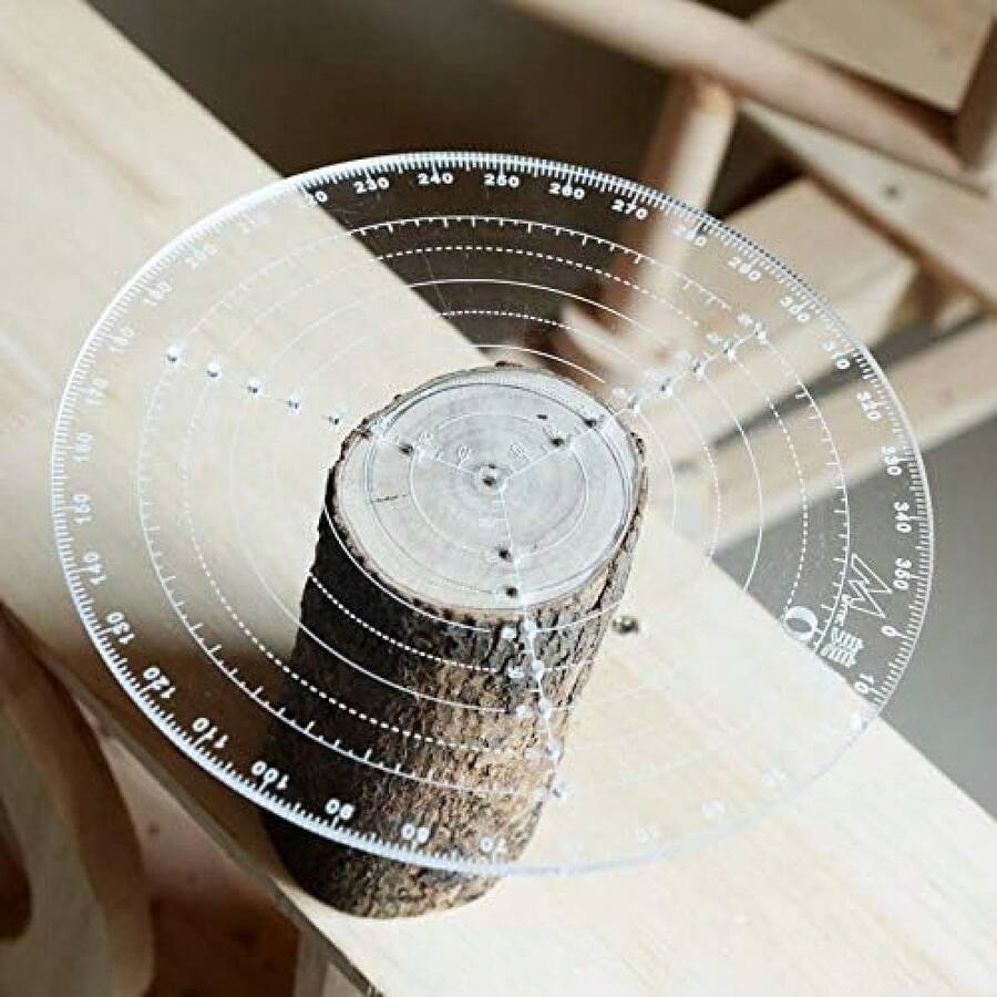 300mm /11.8inch Round Center Finder Wood Turners Lathe Work Acrylic Drawing Circles Diameter