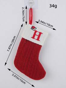 2 PCS Knit Monogram Stockings, Stockings Small Xmas English Letters Hanging Stockings Socks Double Sided Fireplace Hanging Stockings For Party Decoration New Year Party Gift Favors Supplies,Personalized Initial Stocking, Family Holiday Xmas Party Decor Birthday,Christmas, Decor 2025 Home Decor Christmas Decorations Room Decor Winter