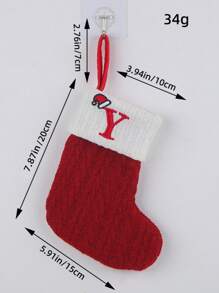 2 PCS Knit Monogram Stockings, Stockings Small Xmas English Letters Hanging Stockings Socks Double Sided Fireplace Hanging Stockings For Party Decoration New Year Party Gift Favors Supplies,Personalized Initial Stocking, Family Holiday Xmas Party Decor Birthday,Christmas, Decor 2025 Home Decor Christmas Decorations Room Decor Winter