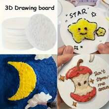Tavoletta da disegno 3D, carta artigianale con texture soffice, perfetta per progetti fai-da-te e design creativi - scelta regalo ideale! Forniture per progetti artistici | Carta artistica con texture | Carta decorativa, carta artistica con texture morbida, strumenti per la pittura fai-da-te, carta decorativa per design creativi, adatta per artigianato, pittura con texture, progetti fai-da-te, per arricchire l'esperienza artistica, scelta regalo ideale, per ispirare la creatività
